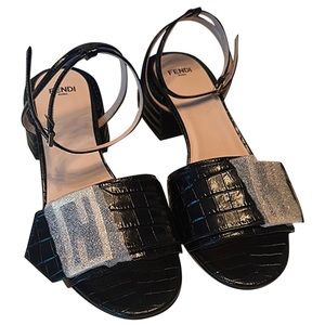 Fendi Black Sandals